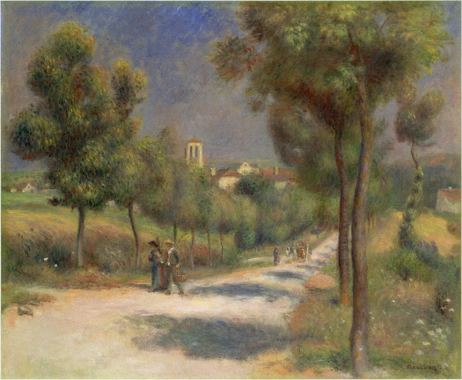 Landschaft von Essoyes, früh am Morgen - Pierre-Auguste Renoir