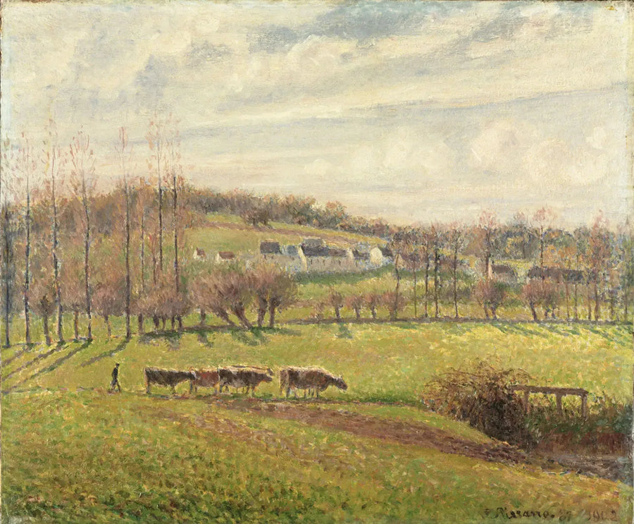 Sommerlandschaft, Éragny - Camille Pissarro