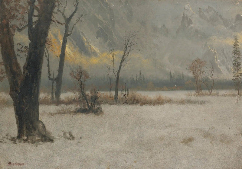 Winterlandschaft - Albert Bierstadt