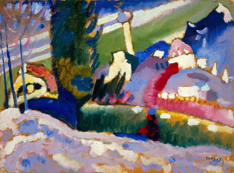 Winterlandschaft mit Kirche - Vassily Kandinsky