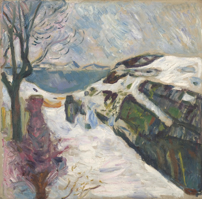 Winterlandschaft von Kragerø - Edvard Munch