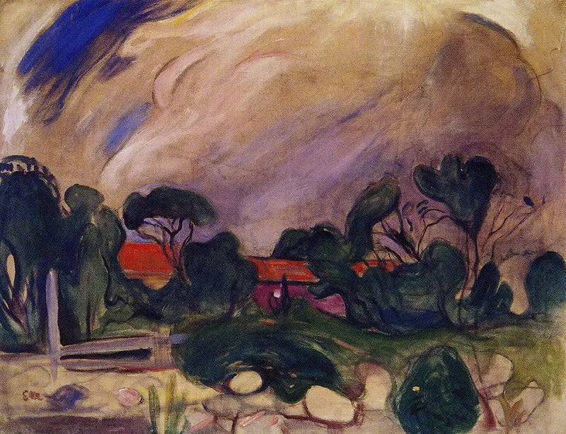 Sturmlandschaft - Edvard Munch