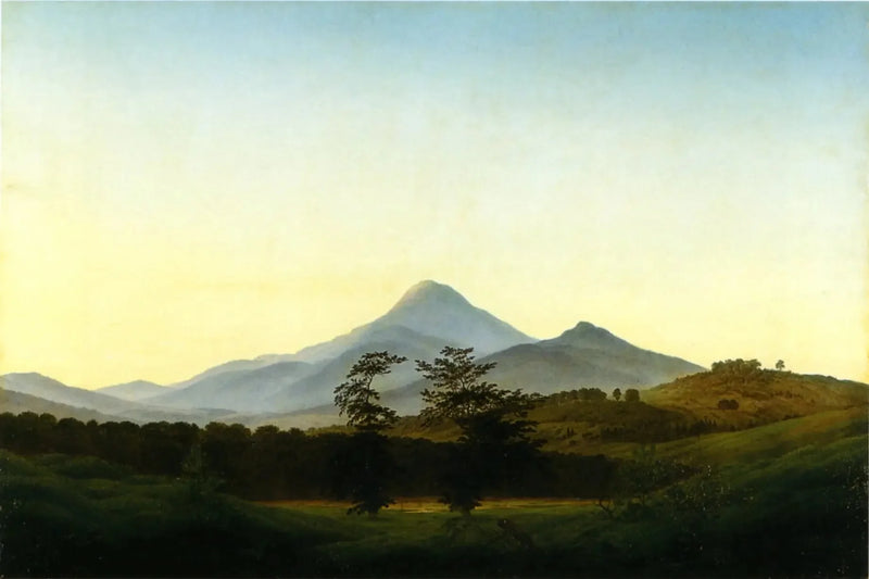 Landschaft von Böhmen - Caspar David Friedrich