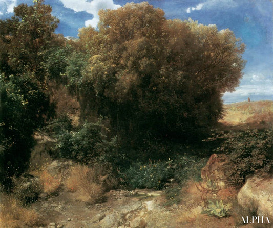 Paysage de Campagna - Arnold Böcklin - Reproductions de tableaux et peintures haut de gamme