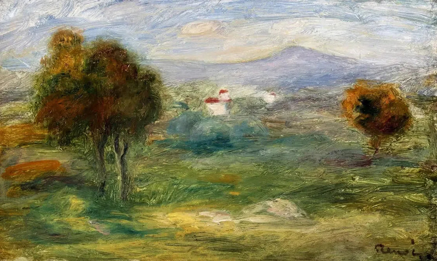 Landschaft von Cros-de-Cagnes. - Pierre-Auguste Renoir