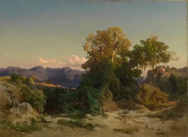 Landschaft der römischen Landschaft - Arnold Böcklin