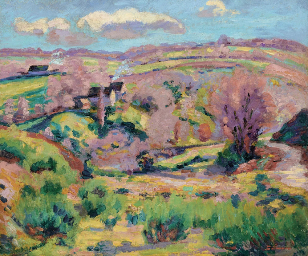Paysage de la Creuse, au printemps - Armand Guillaumin image 1 reproduction artisanale de tableau