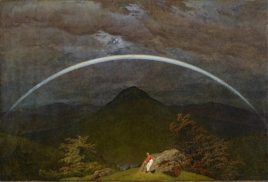 Berglandschaft mit Regenbogen - Caspar David Friedrich