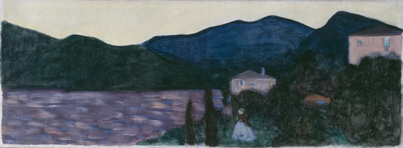 Berglandschaft mit See - Vassily Kandinsky