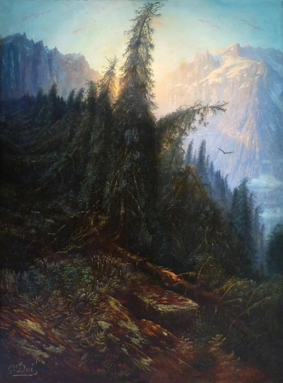 Berglandschaft - Gustave Doré