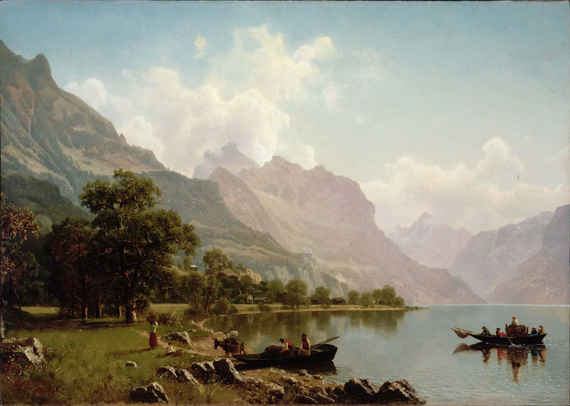 Schweizer Berglandschaft - Albert Bierstadt