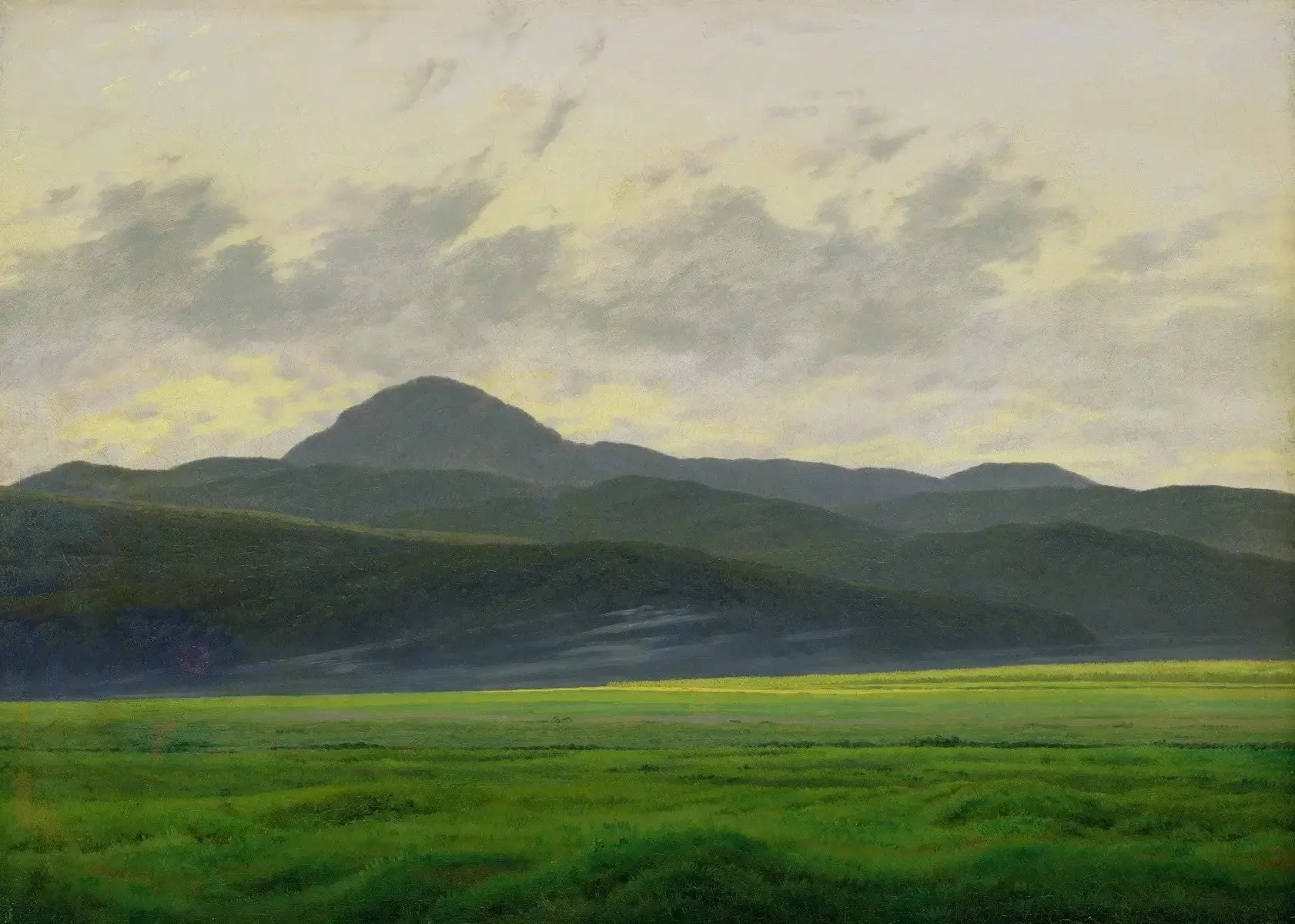 Paysage de montagnes en Bohême - Caspar David Friedrich image 1 reproduction d’œuvre d’art à l’huile