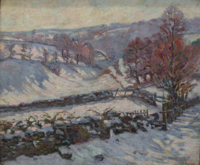Schneelandschaft in Crozant - Armand Guillaumin