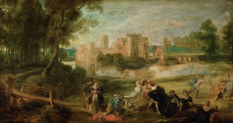 Parklandschaft mit fröhlicher Gesellschaft - Peter Paul Rubens