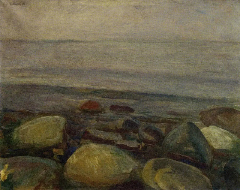 Strandlandschaft in Åsgårdstrand - Edvard Munch