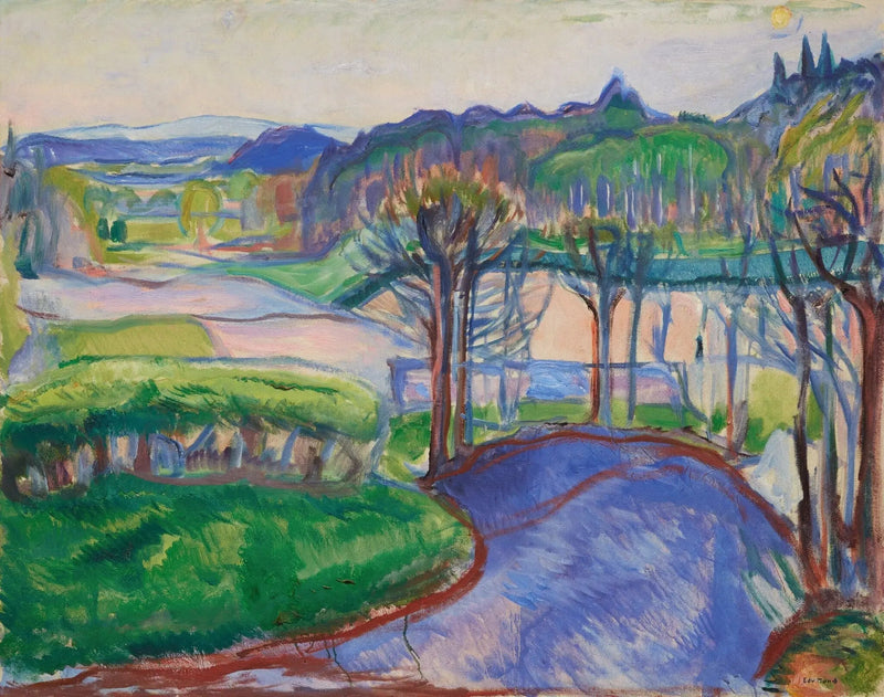 Frühlingslandschaft - Edvard Munch