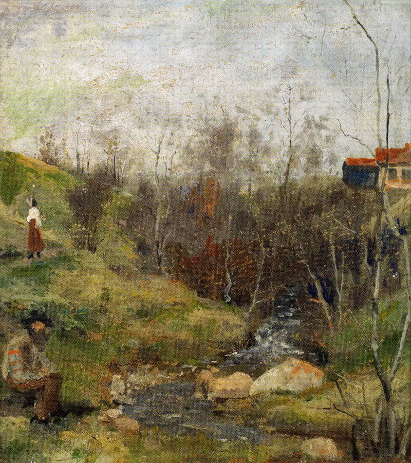 Frühlingslandschaft - Edvard Munch