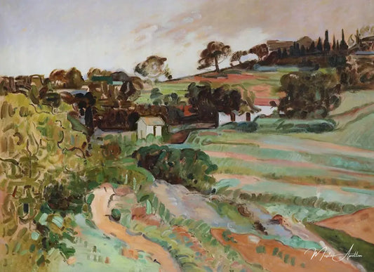 Paysage de Provence - Paul Cézanne - Reproductions de tableaux et peintures haut de gamme