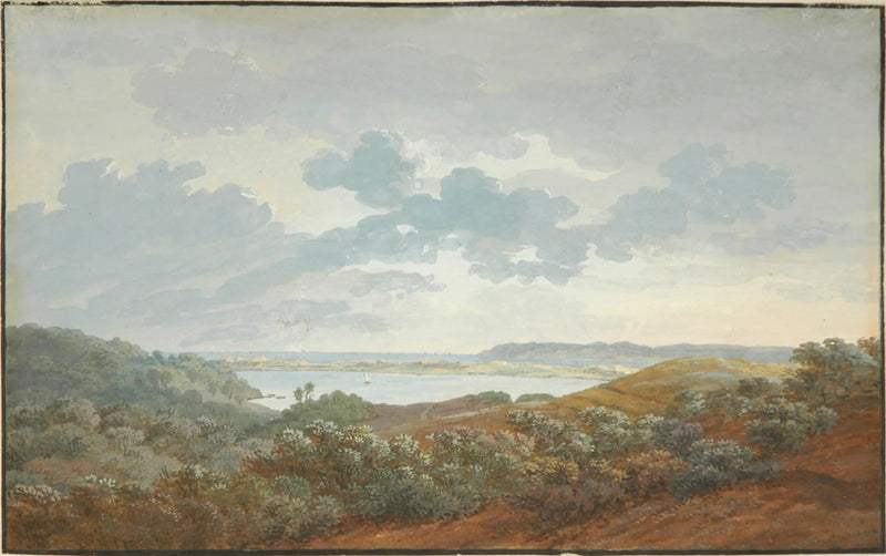 Landschaft von Rügen mit Bucht - Caspar David Friedrich