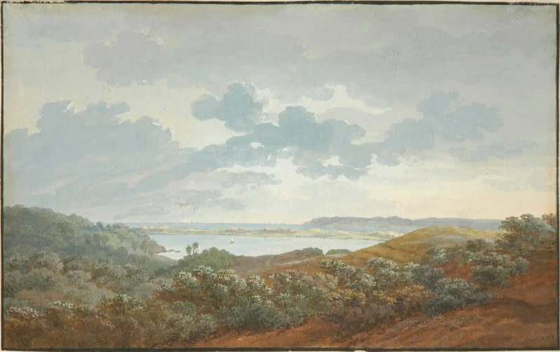 Landschaft von Rügen mit Bucht - Caspar David Friedrich