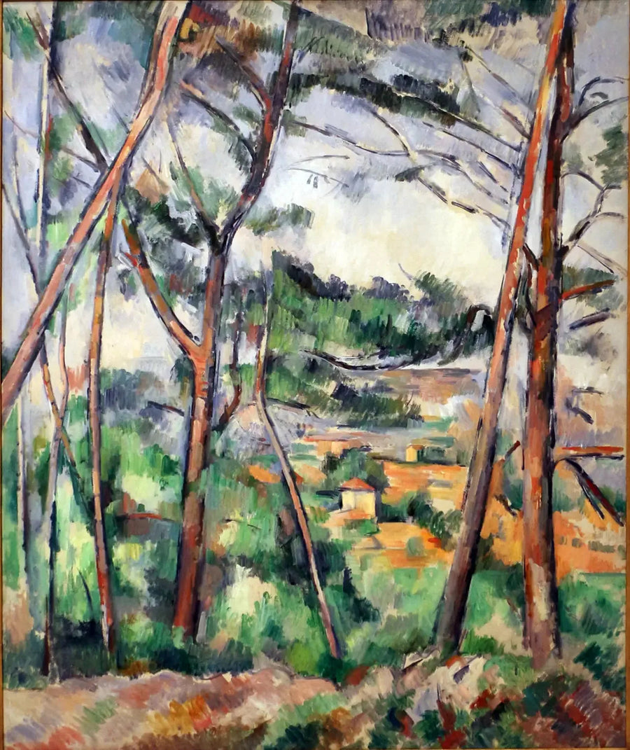 Landschaft in der Umgebung von Aix (die Ebene der Arc) - Paul Cézanne