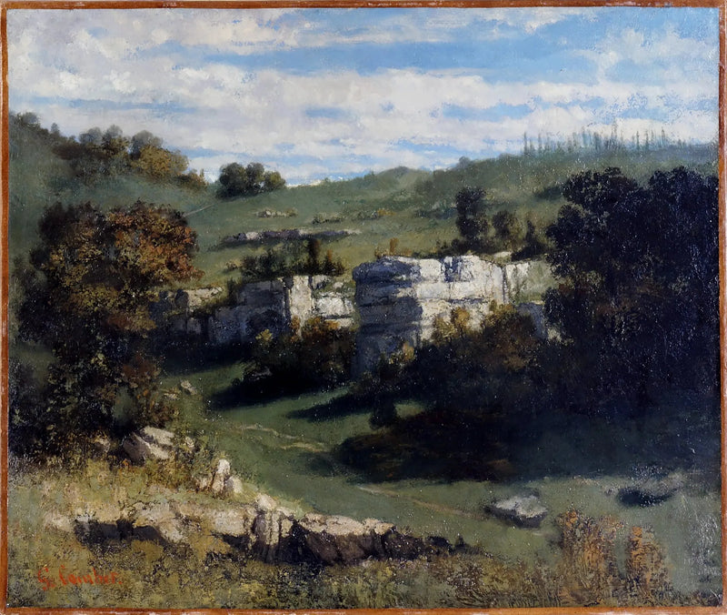 Landschaft des Jura - Gustave Courbet