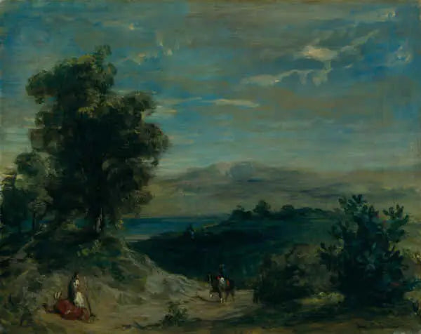 Paysage du Maroc - Eugène Delacroix image 1 reproduction réalisée par Alpha Reproduction