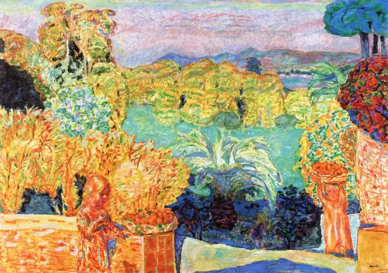 Landschaft des Südens und zwei Kinder - Pierre Bonnard