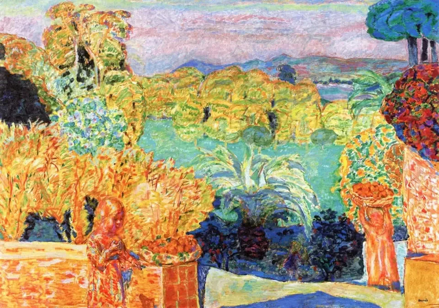 Landschaft des Südens und zwei Kinder - Pierre Bonnard