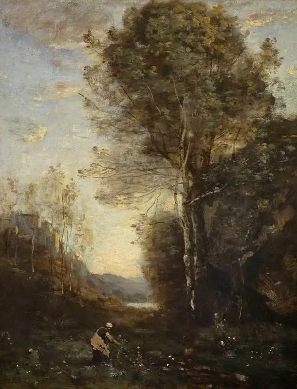 Abendlandschaft - Jean-Baptiste Camille Corot