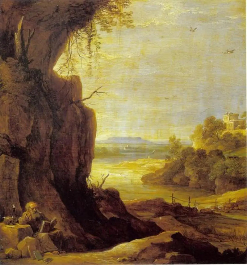 Landschaft im Süden mit dem heiligen Antonius dem Einsiedler - David Teniers der Jüngere