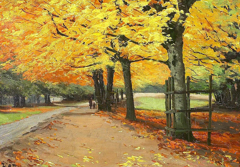 Landschaft im Herbst. - H. A. Brendekilde