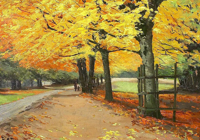 Landschaft im Herbst. - H. A. Brendekilde