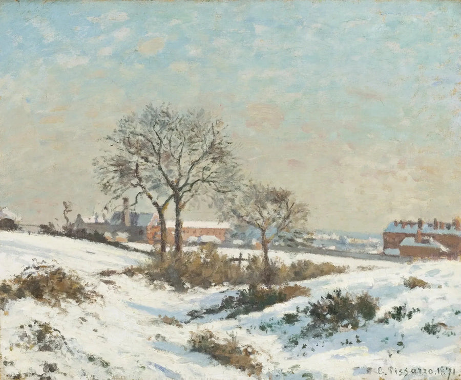 Verschneite Landschaft in South Norwood - Camille Pissarro