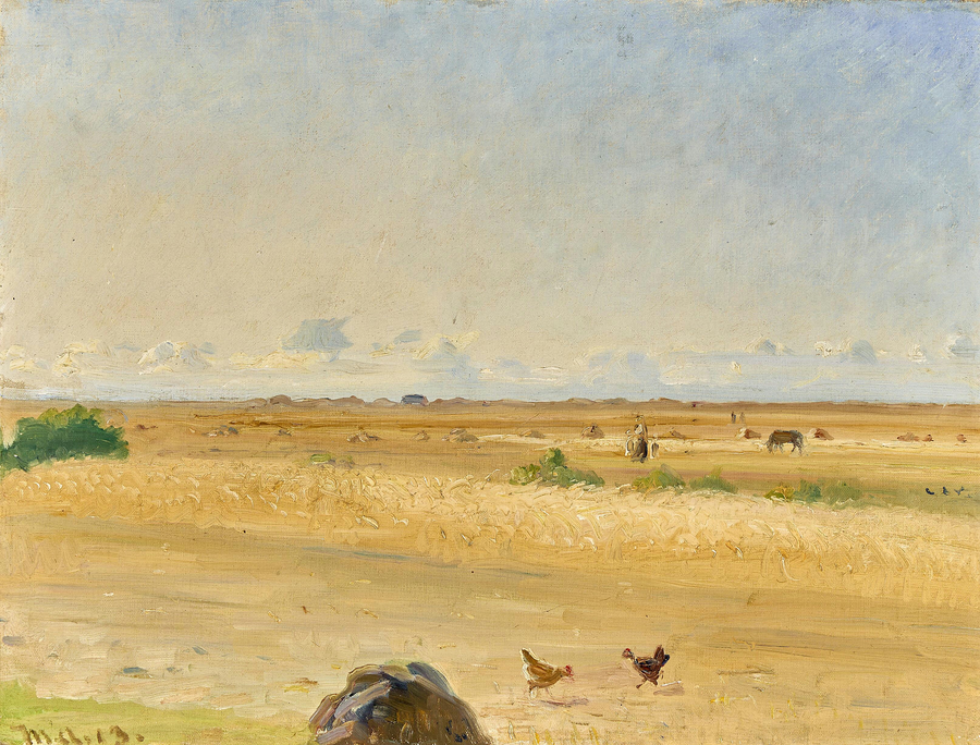 Dänische Sommerlandschaft südlich von Skagen. -Michael Peter Ancher