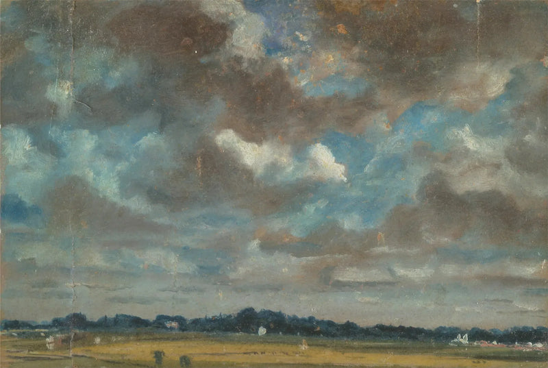 Erweiterte Landschaft mit grauen Wolken - John Constable