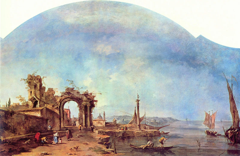 Fantastische Landschaft - Francesco Guardi