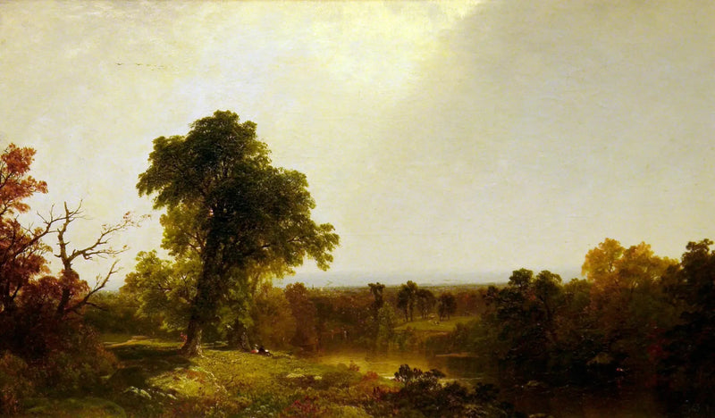Herbstlicher Flusslandschaft - John Frederick Kensett