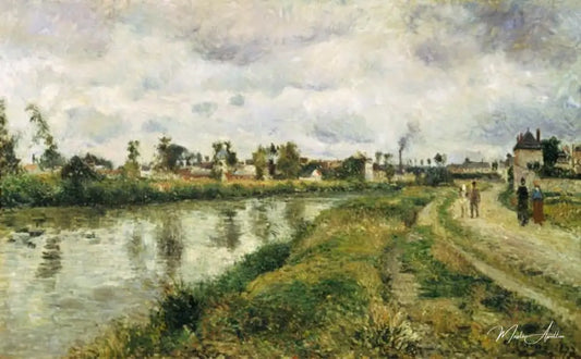 Paysage fluvial près d'Argenteuil - Camille Pissarro - Reproductions de tableaux et peintures haut de gamme