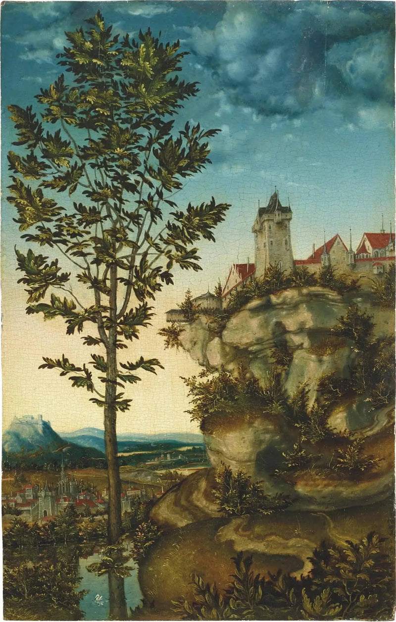 Landschaft (Fragment) - Lucas Cranach der Ältere