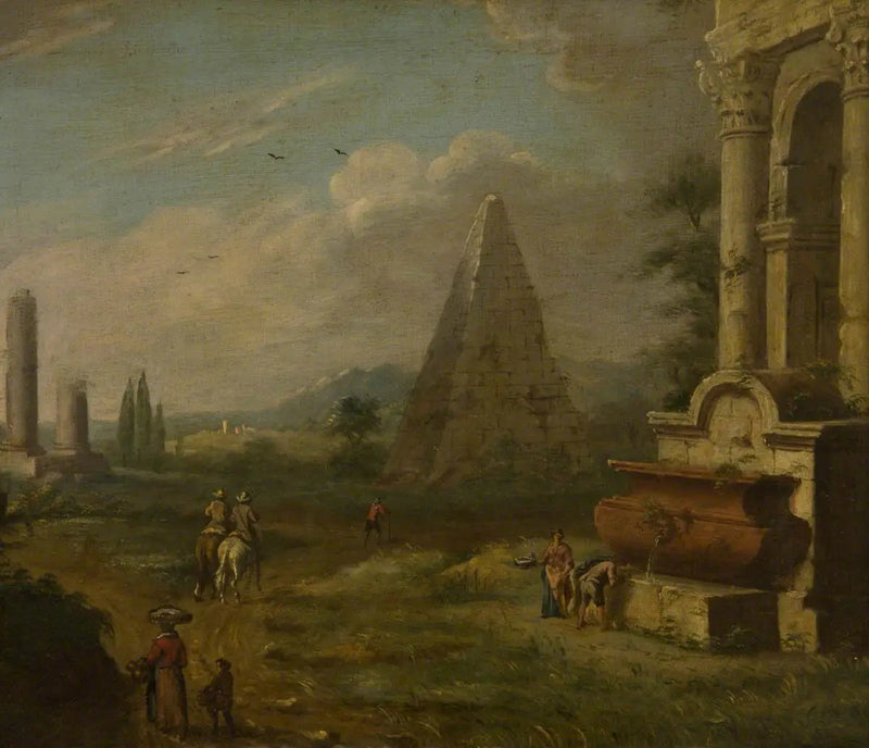 Italienische Landschaft - Giovanni Paolo Panini
