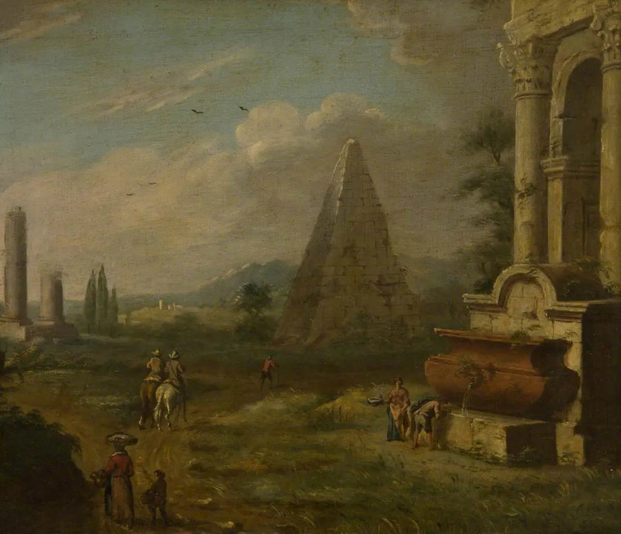 Italienische Landschaft - Giovanni Paolo Panini