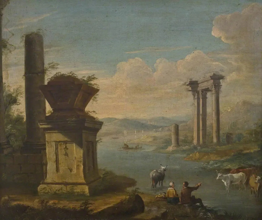 Italienische Landschaft - Giovanni Paolo Panini