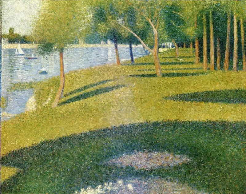 Landschaft, die Insel La Grande Jatte - Georges Seurat