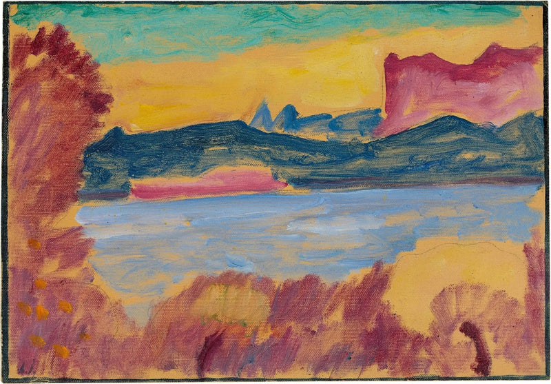 Landschaft, Lac Léman - Alexej von Jawlensky