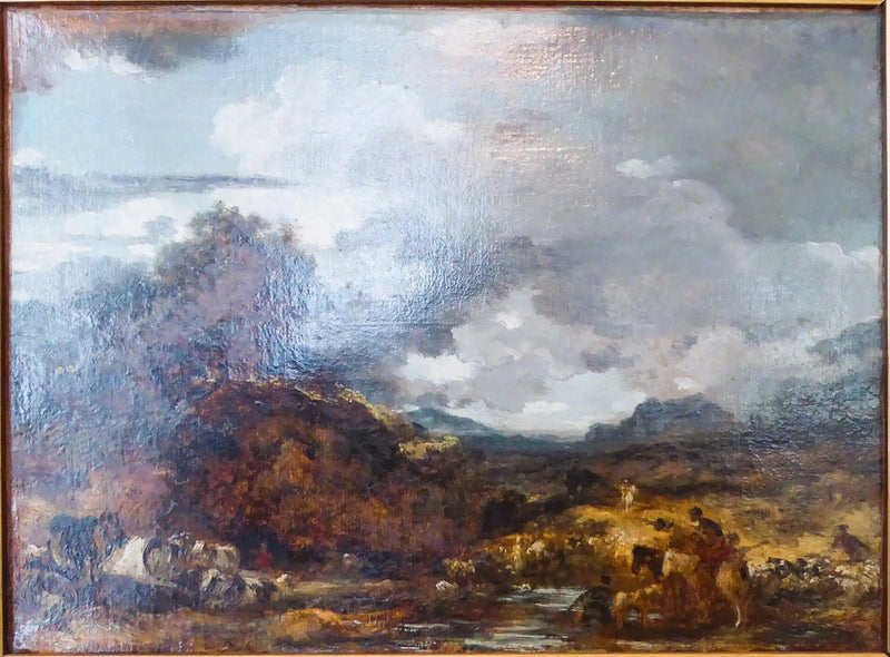 Landschaft (die Brücke) - Jean-Honoré Fragonard