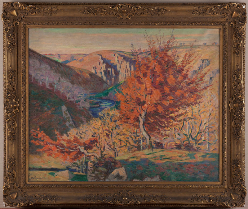 Landschaft, der Felsen der Spinnerin - Armand Guillaumin