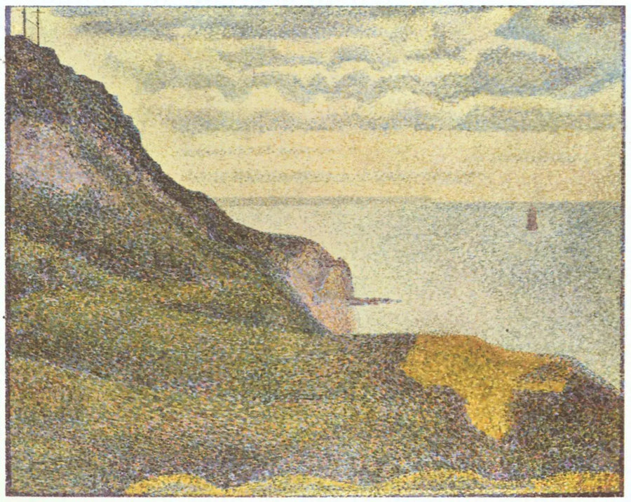 Meereslandschaft in Port-en-Bessin, Normandie - Georges Seurat