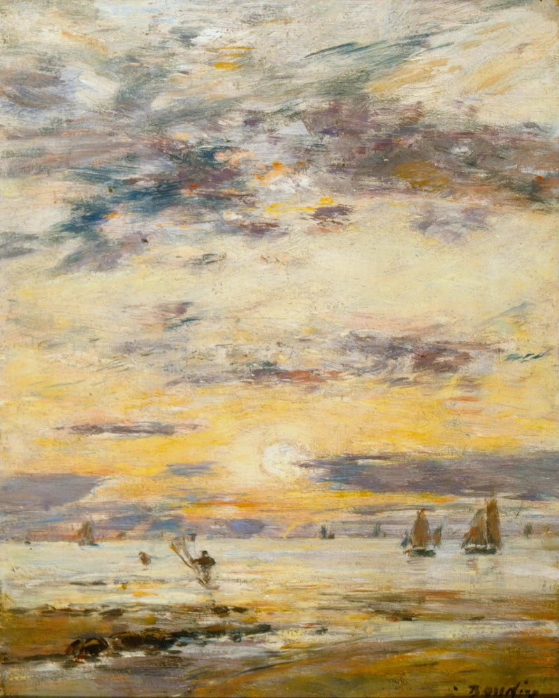 Meereslandschaft - Sonnenuntergang - Eugène Boudin
