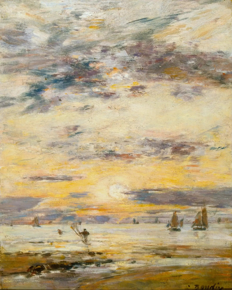 Meereslandschaft - Sonnenuntergang - Eugène Boudin